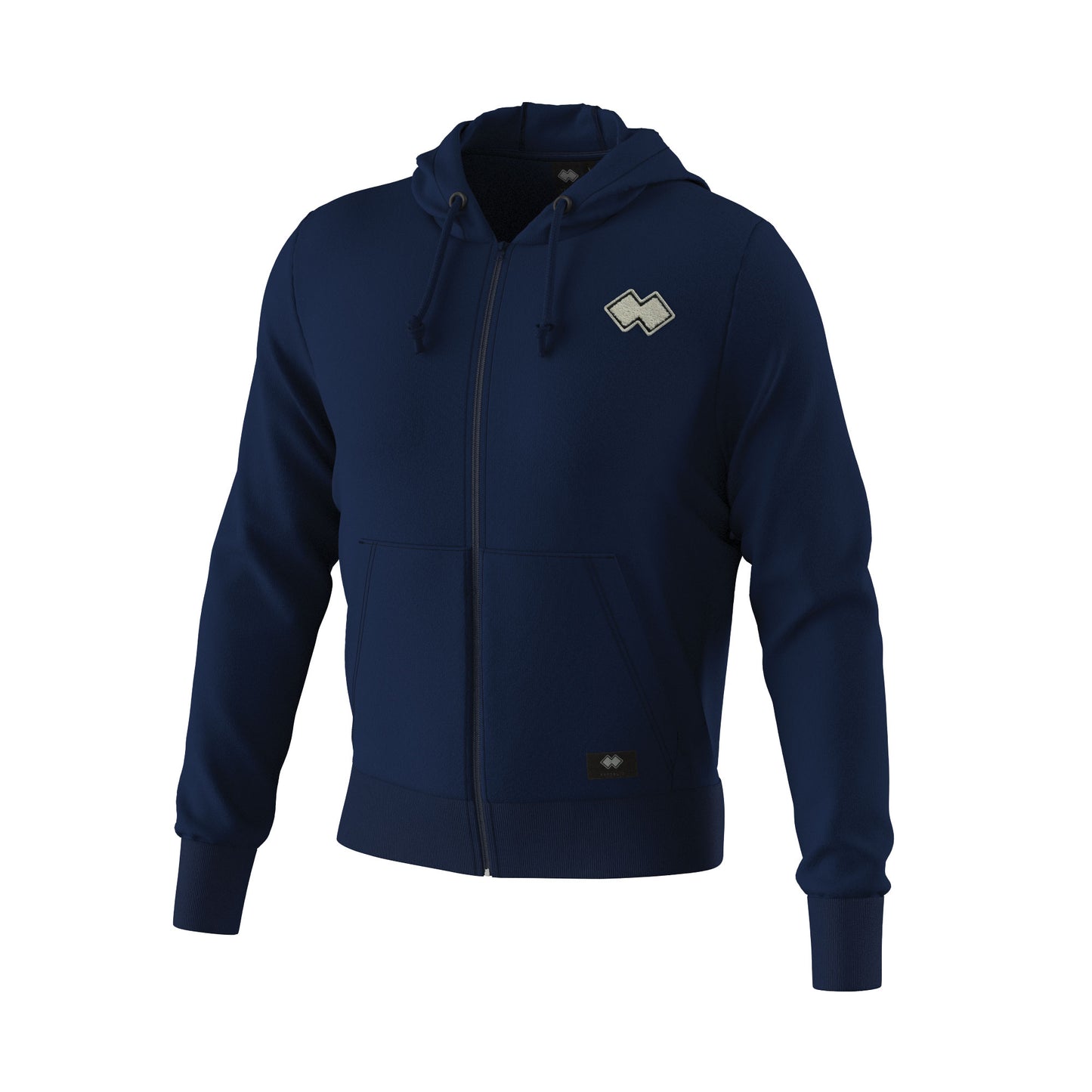 ESSENTIAL FW24/25 HOODY ZIP PATCH FLEECE 01 MAN AD