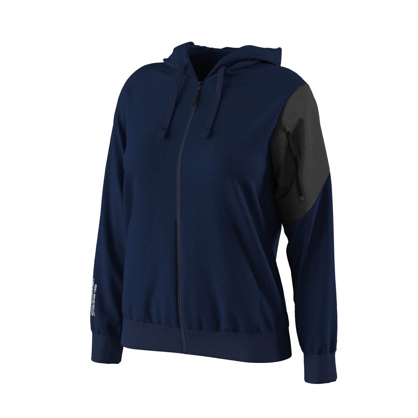 NO LOGO SS26 HOODY ZIP 01 WOMAN AD
