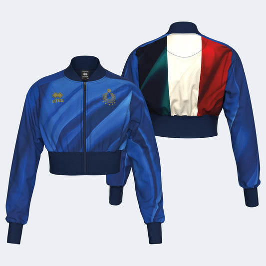 NAZ. ITALIA VOLLEY FELPA CROP JR