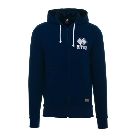 ESSENTIAL FW21/22 MAN EMBR SWEATSHIRT ZIP/HOODY AD